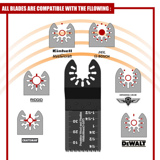 Universal Universal Saw Blade Opening Type Quick-Release Saw Blade Multifunctional Trimming Machine Home Woodworking Metal Kitchen and Bathroom Polishing 10mm Bi-Metal