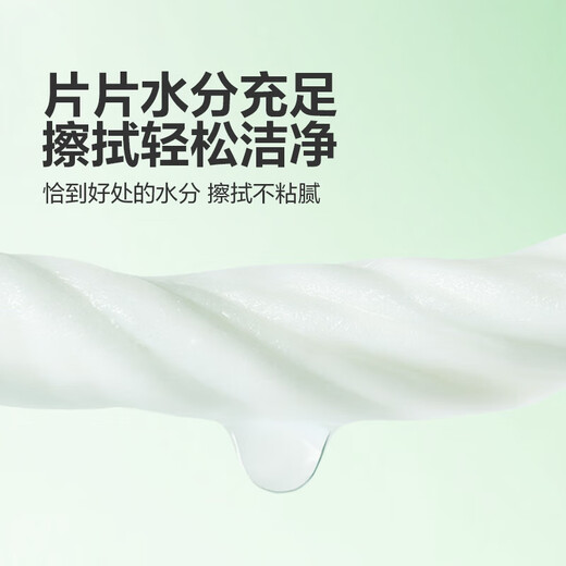 Mori-style pure hand-made oral wet wipes, enlarged and thickened, 80 pumps, soft wet wipes, one-time cleaning, 80 pumps/pack*1 pack