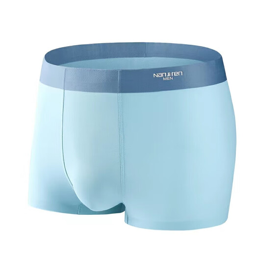 Antarktische Herrenunterwäsche Herren-Eis Silk-Boxer-Shorts 5A-Grad großer Größe Traaceless Thin Nude Boxer Hosen (Signal) 9905 Eis Silk 5A Innerer Schrittlicht und transparente 4 Streifen l 80-100jin [Jin gleich 0,5 kg]
