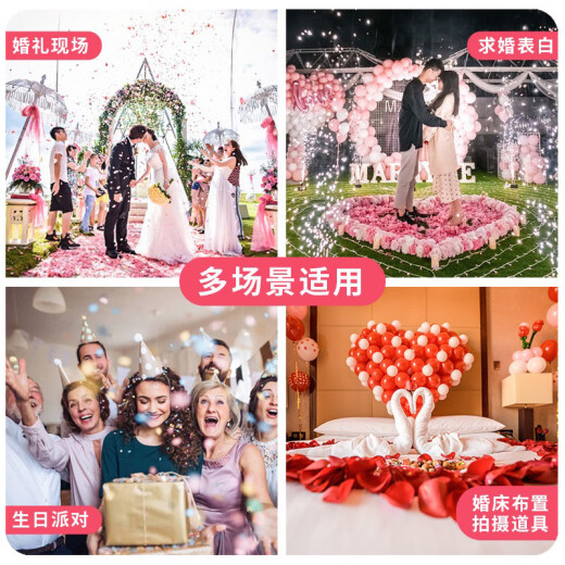 Pétalos simulados de abali Diseño de la sala de bodas de flores falsas Propuesta de interior Confesión Decoración de la boda Diseño Interior Milkia 1000 piezas