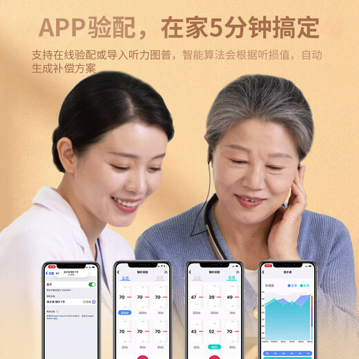 Edifier (EDIFIER) hanging neck assistive hearing aid No. 1 hearing aid for the elderly, high-power special hearing aid for mild to moderate deafness, Xingyue Silver