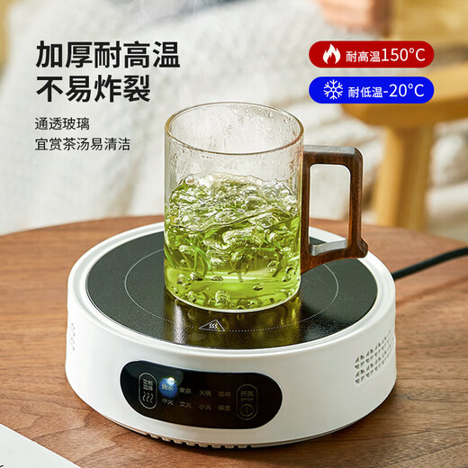 Yipot tea brewing tea cup tea water separate cup water cup men's tea cup personal tea brewing cup glass green tea cup store manager recommended 400ML tea cup