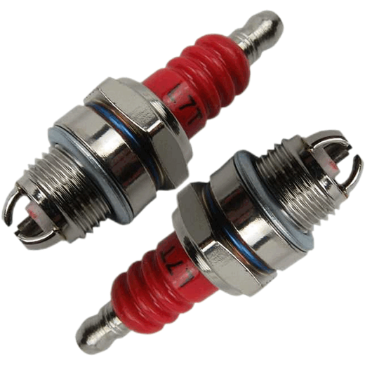 Chain saw spark plug four-stroke lawn mower spark plug burner two-stroke chain saw spark plug universal chain saw accessories L7T chain saw lawn mower three-claw spark plug 2 pieces