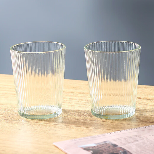 Vinoa vertical pattern cold kettle glass water set food-grade large-capacity glass for home living room* Be an artist of life-enjoy slow life Hammer pattern* water set 7-piece set 1 pot + 6 cups