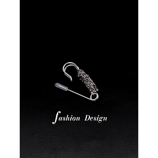 QUAMER luxury retro cardigan sweater pin fixed clothes versatile woolen coat brooch shawl buckle accessories A236 small blue