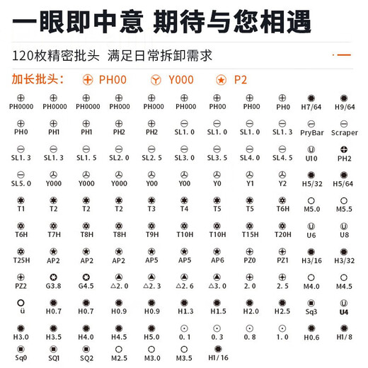 Kingston 130-piece screwdriver set with hexagonal notebook disassembly and installation tools, precision multi-function plum blossom screwdriver
