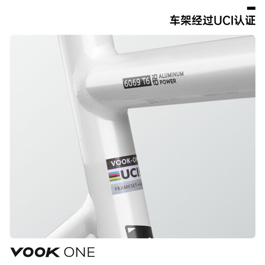 VOOKONE Road Bike Single Disc 13-Speed Carbon Front Fork Disc Brake White XL Recommended Height 182-192cm