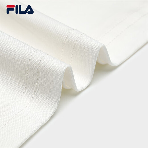 FILA official unisex knitted T-shirt 2025 summer pure cotton loose casual couple short-sleeved T-shirt
