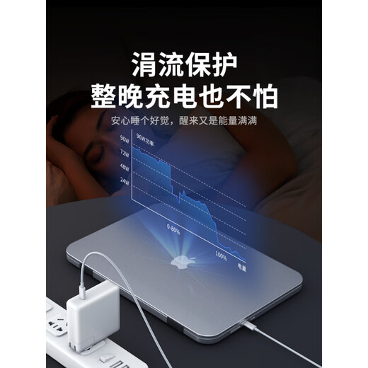 MI original adapter with Apple Macbook power adapter laptop charger air magnetic head macpro fast charging cable Typec plug A1278A1706 fast set 70W/TYPE-C head [safe fast charging does not damage the machine]