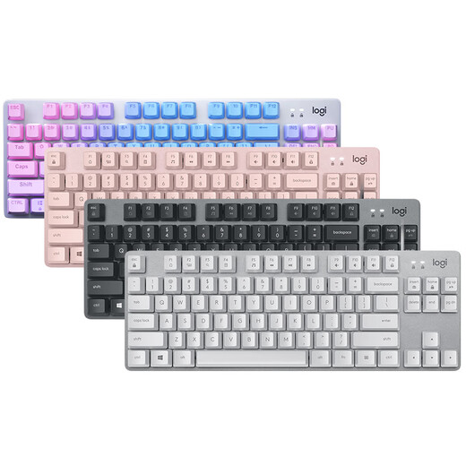 
Logitech Preferred Series K835 Wired Keyboard Blue and Red Axis Game Office Typing Laptop Desktop Computer K835 White TTC-Red Axis No Standard