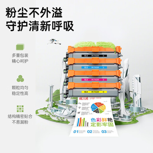 
Tianwei TN289 Powder Box Suitable Brothers L3528CDW 3568CDW Toner HL-L3228CDW 3288CDW Toner TN289-Large-Four Color Set-9900 Pages