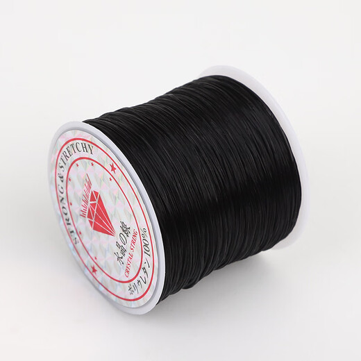 Maimid transparent crystal flat silk elastic thread diy beaded bracelet thread elastic thread bracelet hand string play beads beads thread white (3 tools included) wire diameter 0.8mm long about 50 meters