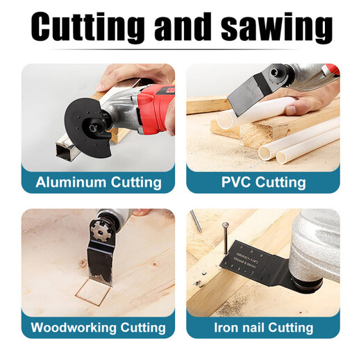 Universal Universal Saw Blade Opening Type Quick-Release Saw Blade Multifunctional Trimming Machine Home Woodworking Metal Kitchen and Bathroom Polishing 10mm Bi-Metal