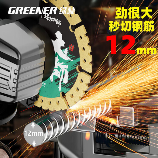 绿林数显锂电无刷角磨机24件套充电式切割机抛光打磨旋转 LJM21V-01