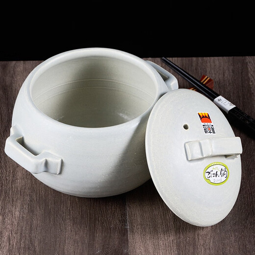 陶瓷王日本原装蓝色土锅砂锅电煮饭煲炖菜锅电磁炉可兼用 14126-91070  明火8号 0ml