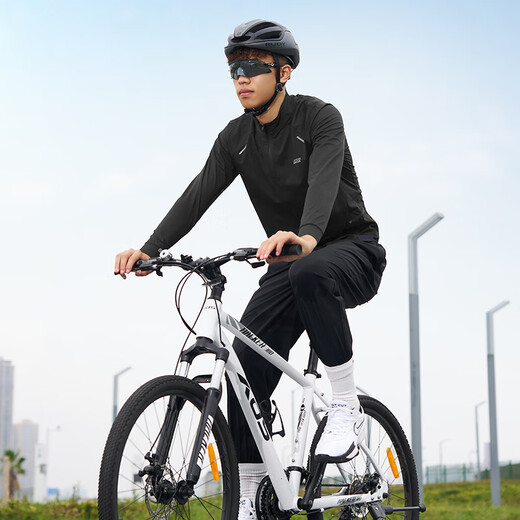 Aspirational New Product Quick-drying Sports Long-Sleeved Cycling Suit Men's Fitness Running Basketball Stand-up Collar Shooting Suit Unlimited Light Gray L
