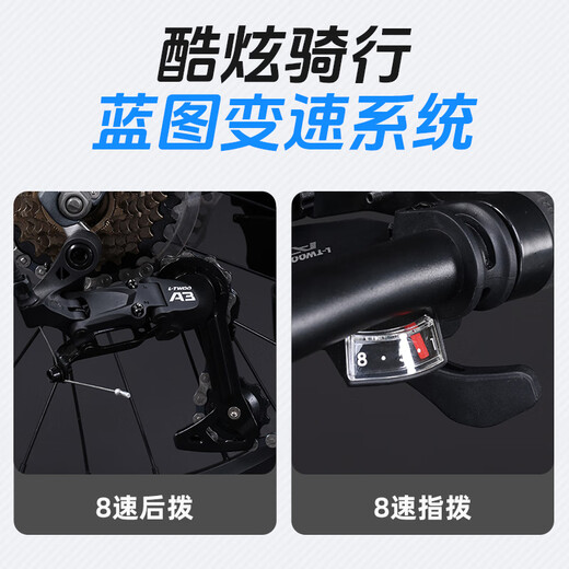 Lanling Lanling Bicycle Magnesium Alloy Folding Bicycle for Adult Male and Female Students Super Light and Trunk Transmission Bicycle Gray 20 Inch (Suitable for 150-180cm) 8 Speed