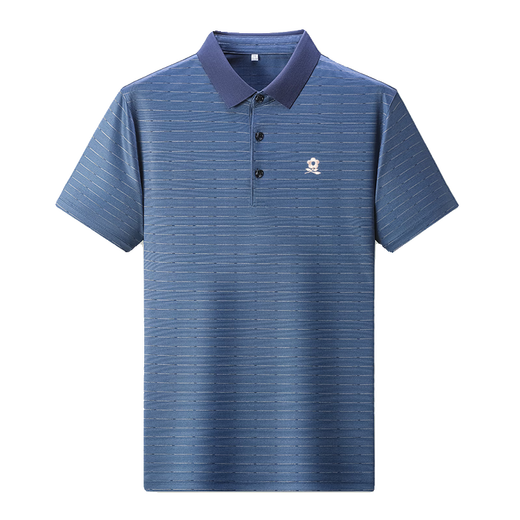 Montagut Montagut Muntagut Camiseta de manga corta Mandeo de alta gama de mediana edad Summer Negocio Bright Silk Daddy Purple M13603 S 165/84a