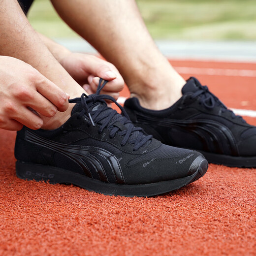 多威跑步鞋户外越野跑鞋减震轻便体能训练迷彩鞋专业运动鞋AM2713 黑色/AM2713F 42