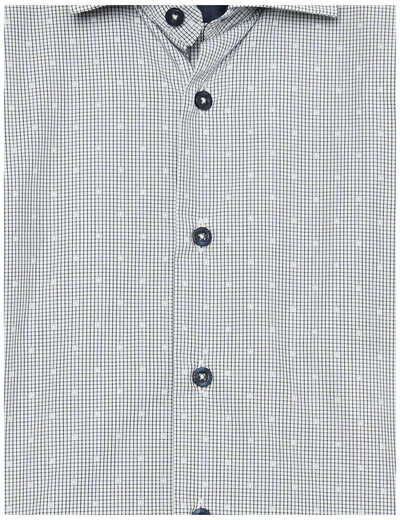 ISAAC MIZRAHI Boys Long Sleeve Plaid Button-Down Shirt Robin Blue 5