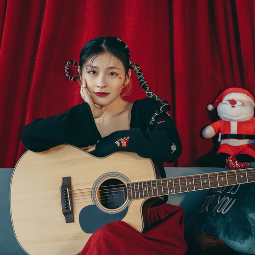 SAGA guitar spruce veneer SF700CPro glossy 41-inch beginner folk guitar gift package teaching