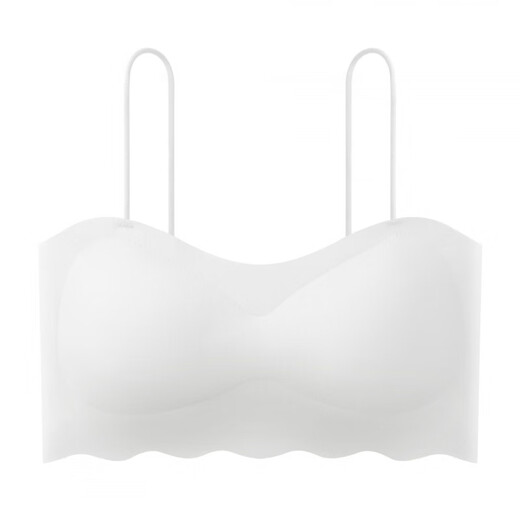 Summer ice silk sling backless cross seamless beautiful back wrap chest strap chest pad anti-exposure tube top base thin underwear white one size