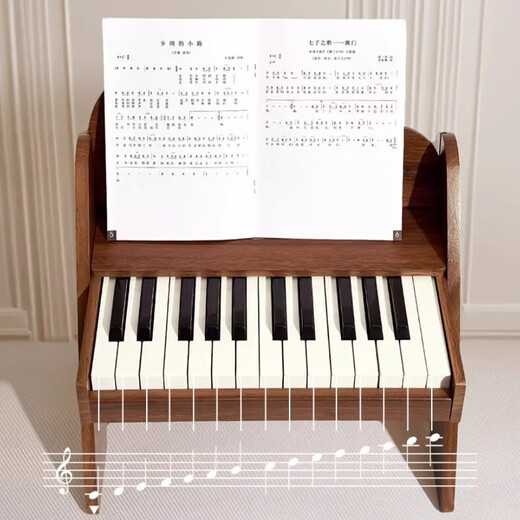 Leleyu (leleyu) wooden children's piano electronic keyboard baby toddler boy girl birthday one-year-old baby toy music gift