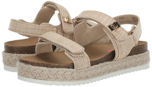 Steve Madden Girls Bigmona Sandals, Raffia, 5 Olds Raffia 5 Olds
