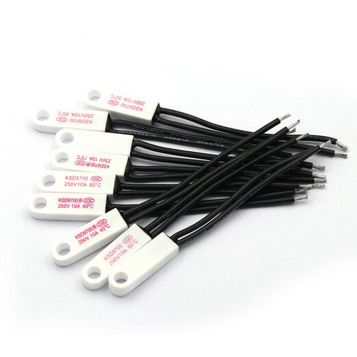 Dafuri KSD9700 ceramic hole temperature control switch 40 degrees 50 degrees ~ 150 degrees normally open and normally closed thermometer 10A 250V normally closed 60 degrees 10A ceramic hole temperature (1 piece)