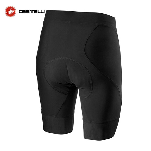 CASTELLI Scorpion Men's Summer Professional Cycling Pants Quick-Drying Breathable X2 Cushion Cycling Shorts 010 Black XL