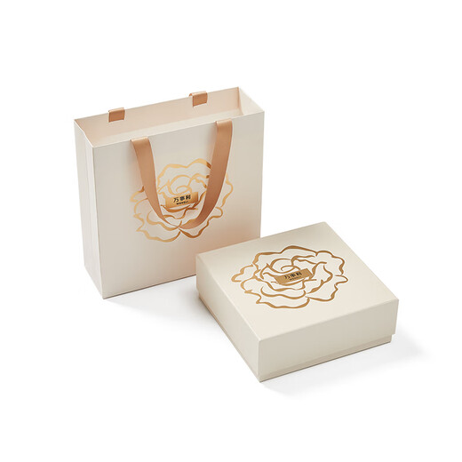 Wanshili silk scarf mulberry silk 75cm square scarf silk scarf buckle gift box for elder mother's birthday gift Magnolia Fu