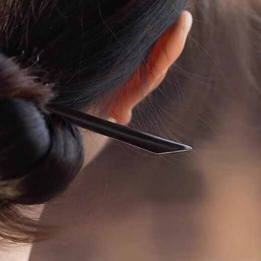 Hongyun sandalwood plain silk hairpin for women, new Chinese style ancient style hairpin, simple modern high-end hairpin as a gift for wife, plain silk hairpin