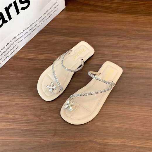 Zapatos zuylfyp zapatos de hadas franceses planos 2024 Nueva suela suave de verano con pantalones de diez refrescos de la falda verano 6626 Diamond Bindo-Negro 36-37 adecuado para 35-36 pies
