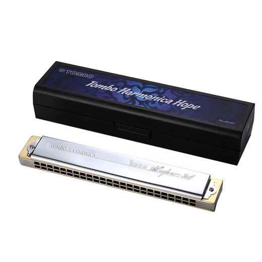 Tombo Tongbao Harmonic 6624s Sammlung All Metal Copper Grid Modell 24 Loch Polyphonische Erwachsene professionelle Leistungsinstrument Geschenk 24 Loch Polyphonische A-Tune [Metallgitter]