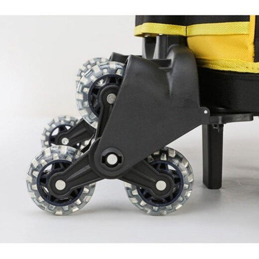 Ye Yu Tool Box Canvas Bag Woodworking Tool Collection Hardware Electrician Storage Box Trolley Household Multi-Function Large Tool Bag Trolley Style Yellow 16 Inch With Code Lock + Parts