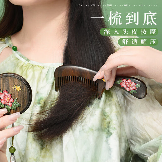 Enchanting cat natural ebony hairpin headdress for women high-end 2025 ancient style hairpin for ladies birthday gift for girls practical