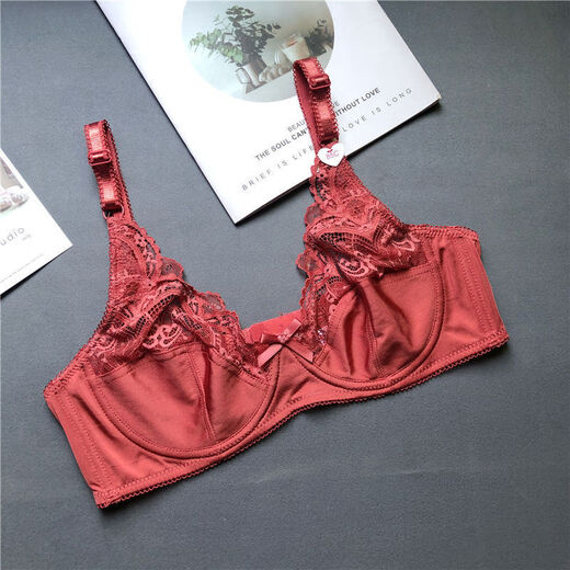 
NJSKAKW [2694 people] European and American Spongeless Sexy 200Jin [Jin equals 0.5 kg] Large size bra set, gather fat MM big white set 80C