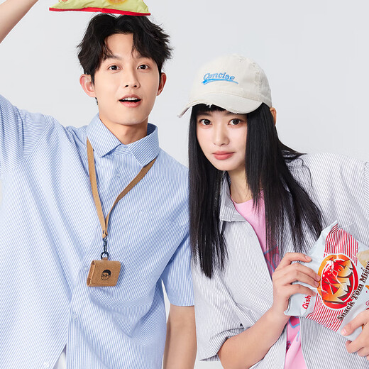 Miniso short-sleeved shirt men's summer Oxford striped shirt men's clothes casual lapel half-sleeved Z gray and white striped L Miniso short-sleeved shirt men's summer Oxford striped shirt men's clothes casual lapel half-sleeved Z gray and white striped L