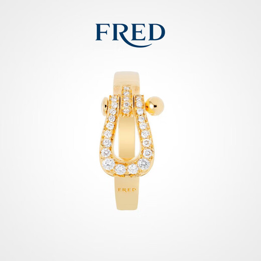 FRED (FRED) Ju Jingyi's same model Force 10 series medium 18K gold full-set diamond ring pair of stars 18K gold and diamonds 56