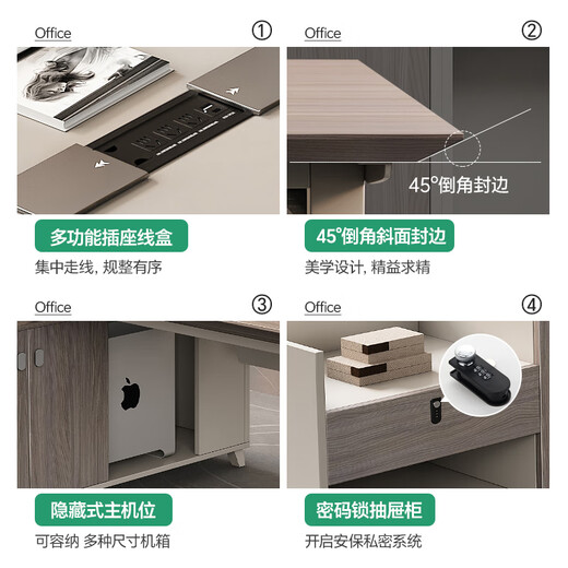 Semphia desk boss desk simple modern fashion manager desk office single leader desk