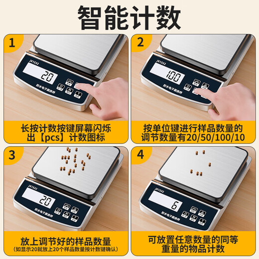 Jinxuan waterproof electronic scale kitchen household gram scale baking high-precision 0.1g food food weighing scale