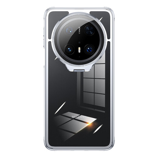 Case engraver suitable for Huawei Mate70Pro mobile phone case alloy lens invisible rotating bracket lens all-inclusive thin and anti-fall Mate70Pro+ protective case simple light luxury men and women flip lens-Moonlight Silver Ice Shadow Series-Lens Protection Huawei Mate70Pro/Mate70Pro+ Universal