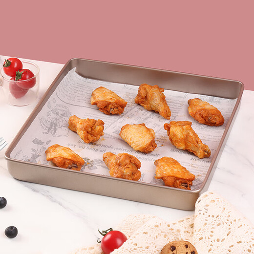 Baiji square baking pan oven special cake roll 28cm baked Swiss roll non-stick snowflake tiramisu mold