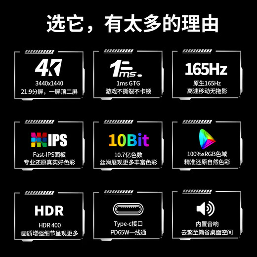 CEHUA Cehua direct-facing 34-inch quasi-4K display Fast-IPS e-sports hairtail screen PBP/PIP split screen + KVM built-in audio + metal edge to prevent light leakage Single product direct drop Direct-facing 34 165 Fast-IPS square lifting W4