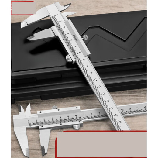 High-precision stainless steel vernier caliper Industrial grade vernier 0-150-200-300mm inner diameter caliper Plastic black vernier caliper 0-150mm