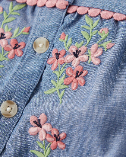 GYMBOReeGymboree Girls and Toddlers Long Sleeve Knit Top, Floral Gingham, 6 Floral Gingham 6