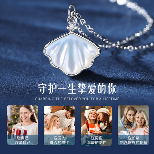 ALLOVE Yibeizi sterling silver necklace women's pendant jewelry girls birthday gift for girlfriend wife lady light luxury niche