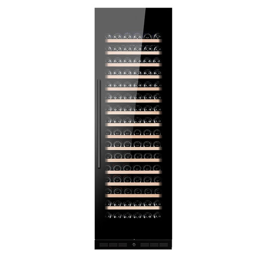 EREMITE 400 depth ultra-thin embedded red wine cabinet constant temperature wine cabinet beverage cabinet tea refrigerator wine storage cabinet sideboard wine cabinet 1.79 meters glass door single temperature 480 depth 98 bottles