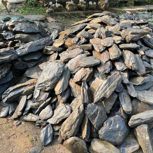 Pure natural stream stone fish tank landscaping stone flakes turtle basking back schist climbing pet rockery terrace landscaping stone 3Jin Jin is equal to 0.5kg 5-10cm schist size matching