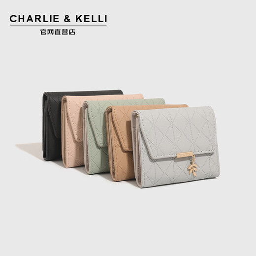 CHARLIE&KELLI brand small c&k women's coin purse card bag mini storage small bag 2025 new shoulder bag for women gray Bakura Sufa brand gift bag